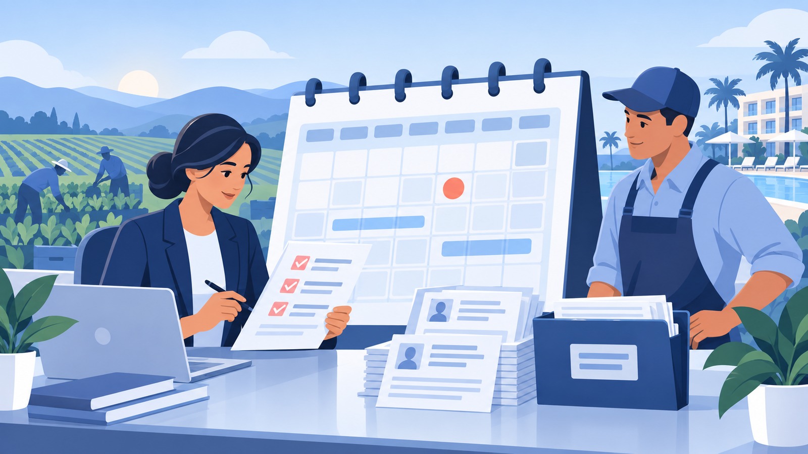Immigration operations team preparing H-2B cap-season filings